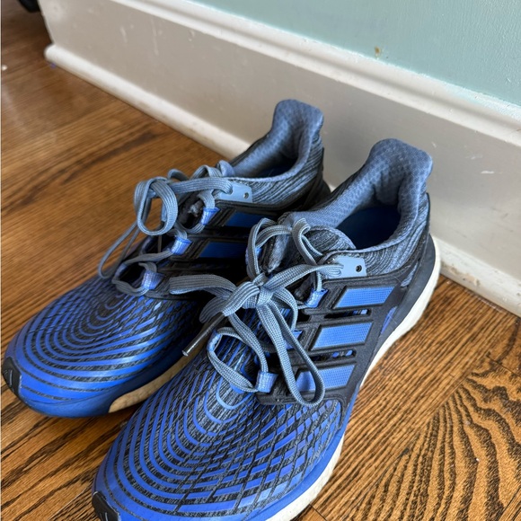 Adidas Women’s Black and Blue Athletic Shoes - Picture 1 of 4